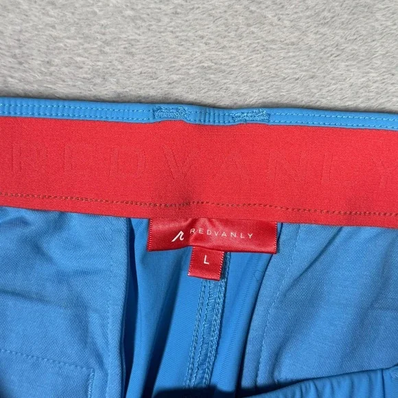 REDVANLY Pants Mens Large Blue Golf Joggers Stretch Cuffed Performance Halliday - Picture 7 of 9